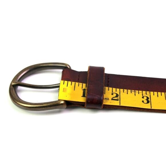 J. CREW BRAIDED BROWN GENUINE LEATHER 1-1 1/2"Wide DRESS WOMEN'S BELT Sz L (79t - Picture 10 of 13